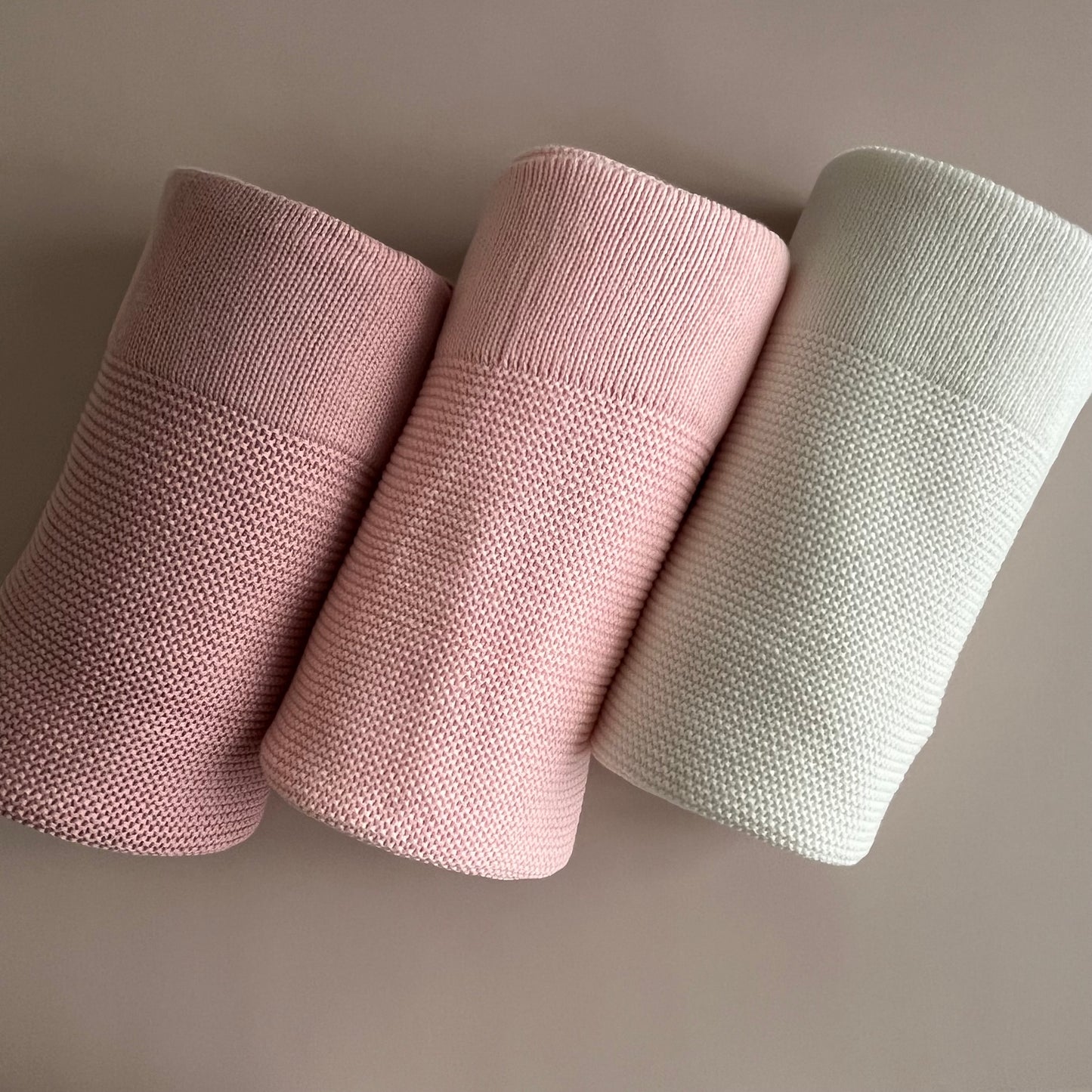Baby Strickdecke | Weiß