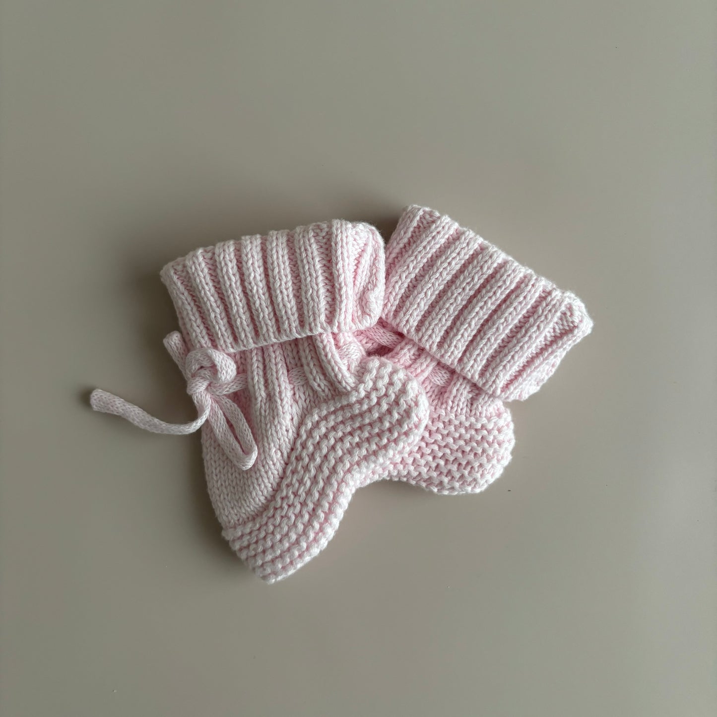 Baby-Strickschühchen | Hellrosa