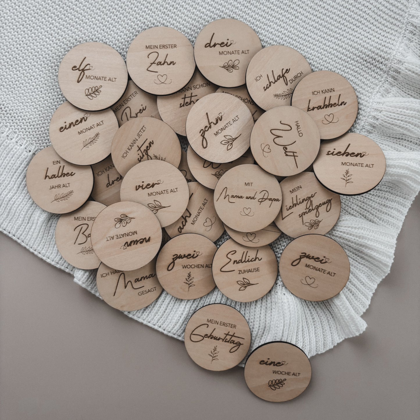 Mini-Meilensteinkarten | 32-teiliges Set