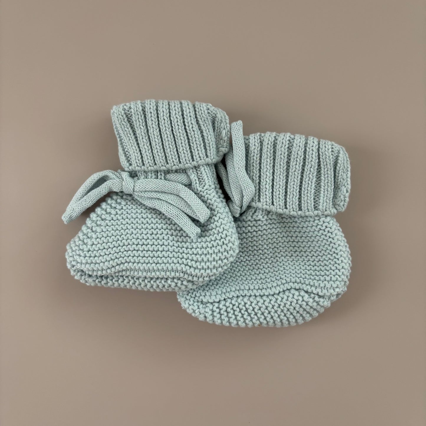 Baby-Strickschühchen | Hellblau