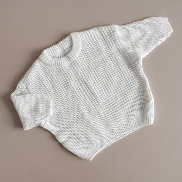 Strickpullover | Weiß