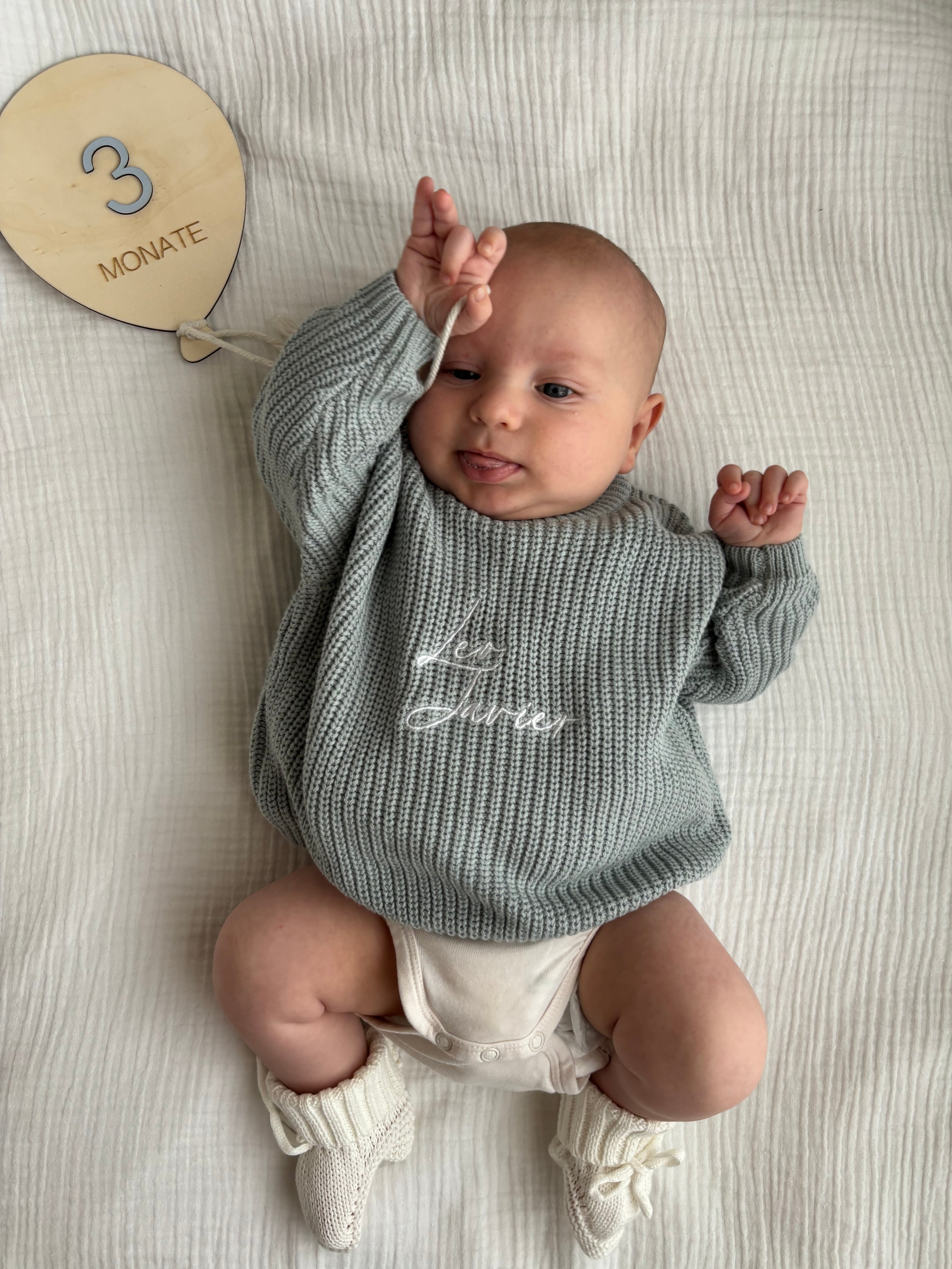 Strickpullover | Türkis