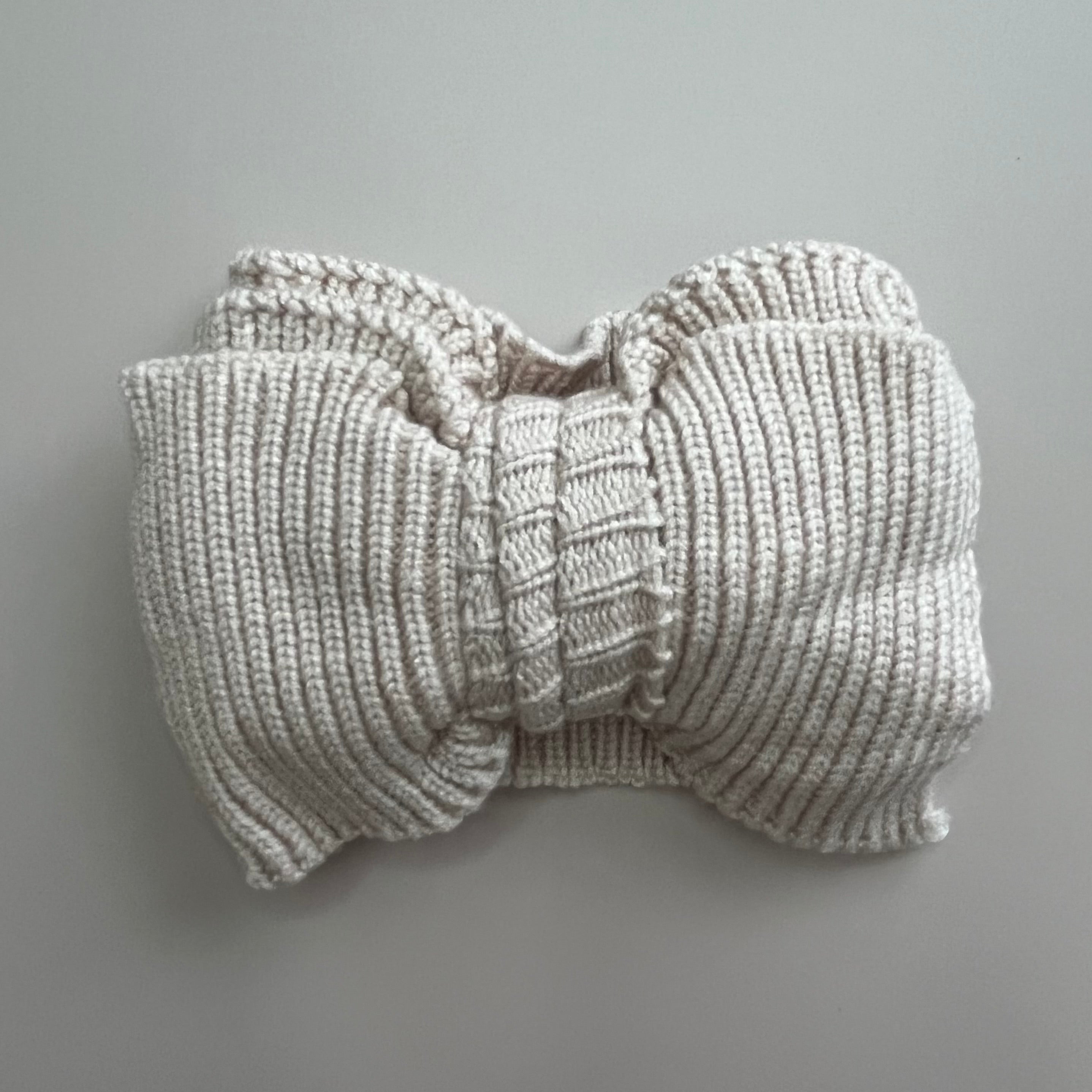 Haarband mit Schleife aus Rippstrick | 5 Farben