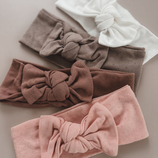 Haarband mit Pointelle-Details | 4 Farben