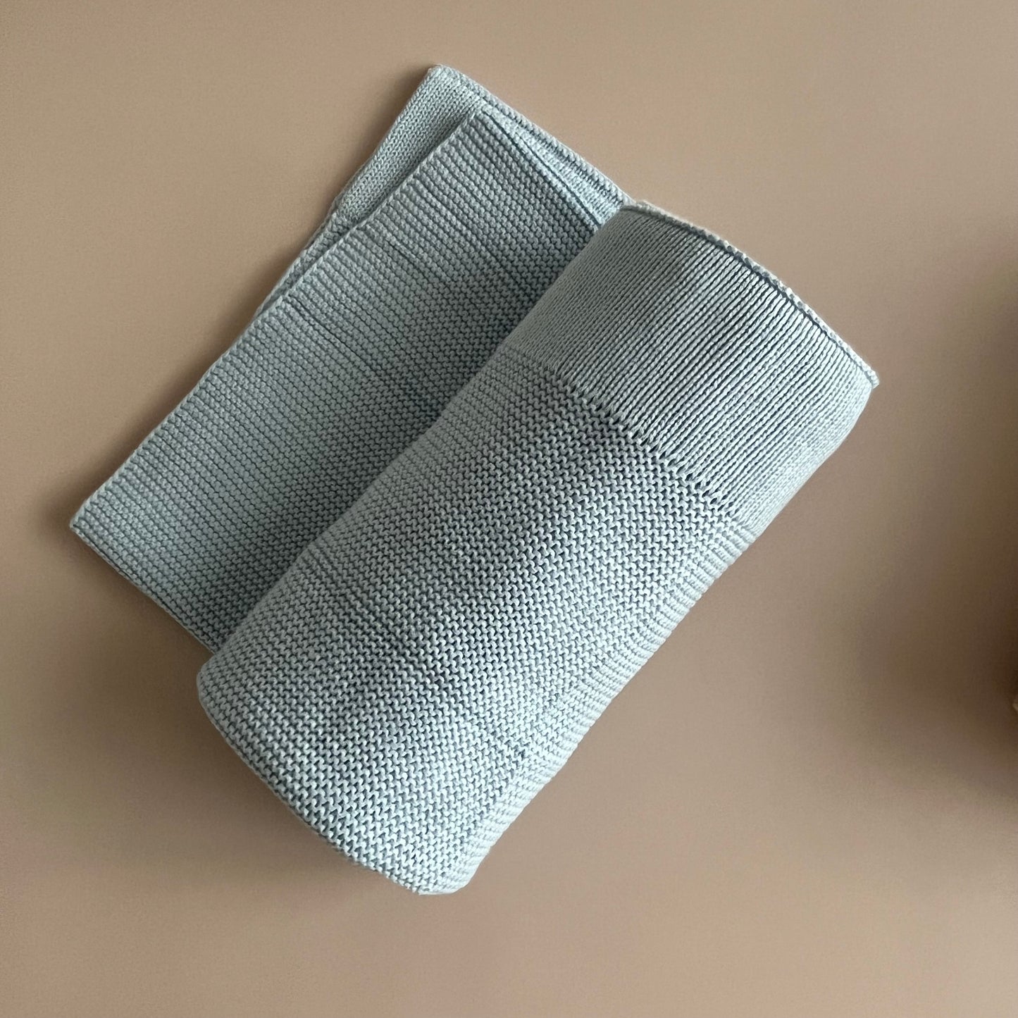 Baby Strickdecke | Hellblau
