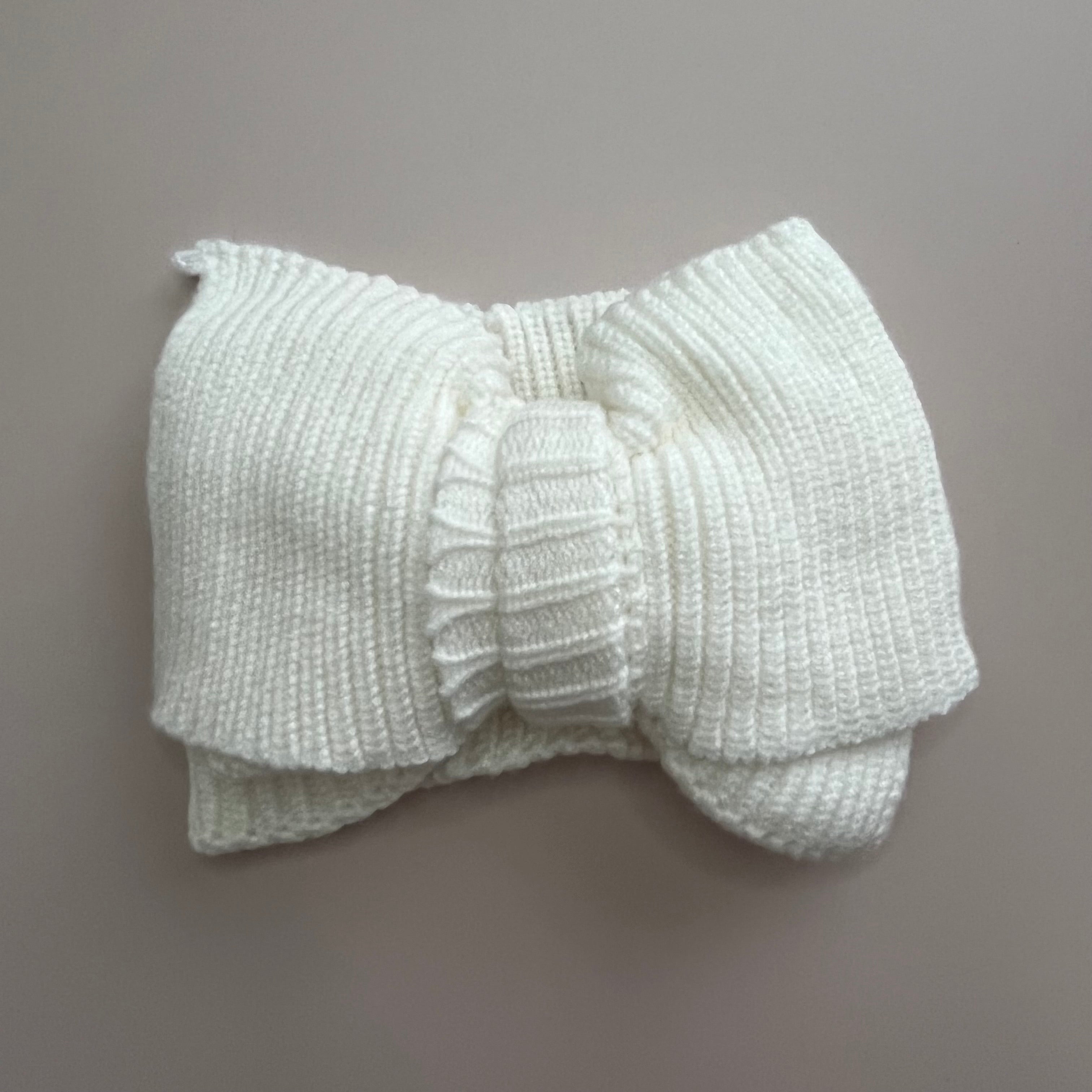 Haarband mit Schleife aus Rippstrick | 5 Farben