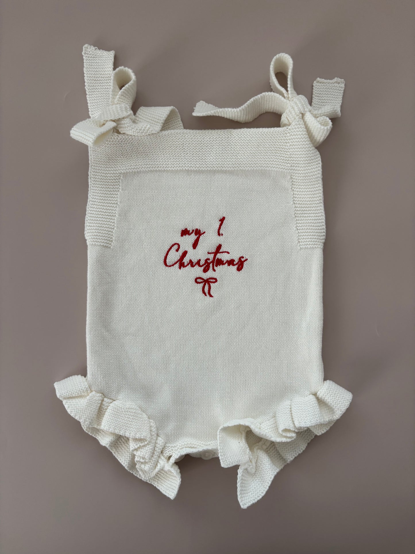 Strampler „My First Christmas“ | Weiß