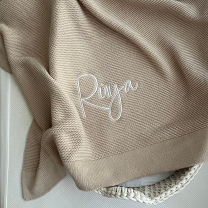 Baby Strickdecke | Beige