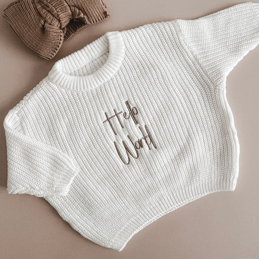 Strickpullover | Weiß