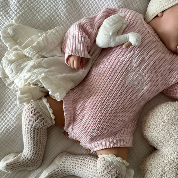 Strick-Strampler | Rosa