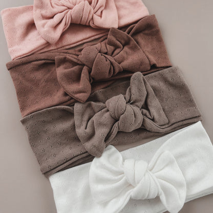 Haarband mit Pointelle-Details | 4 Farben