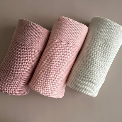 Baby Strickdecke | Alt-Rosa