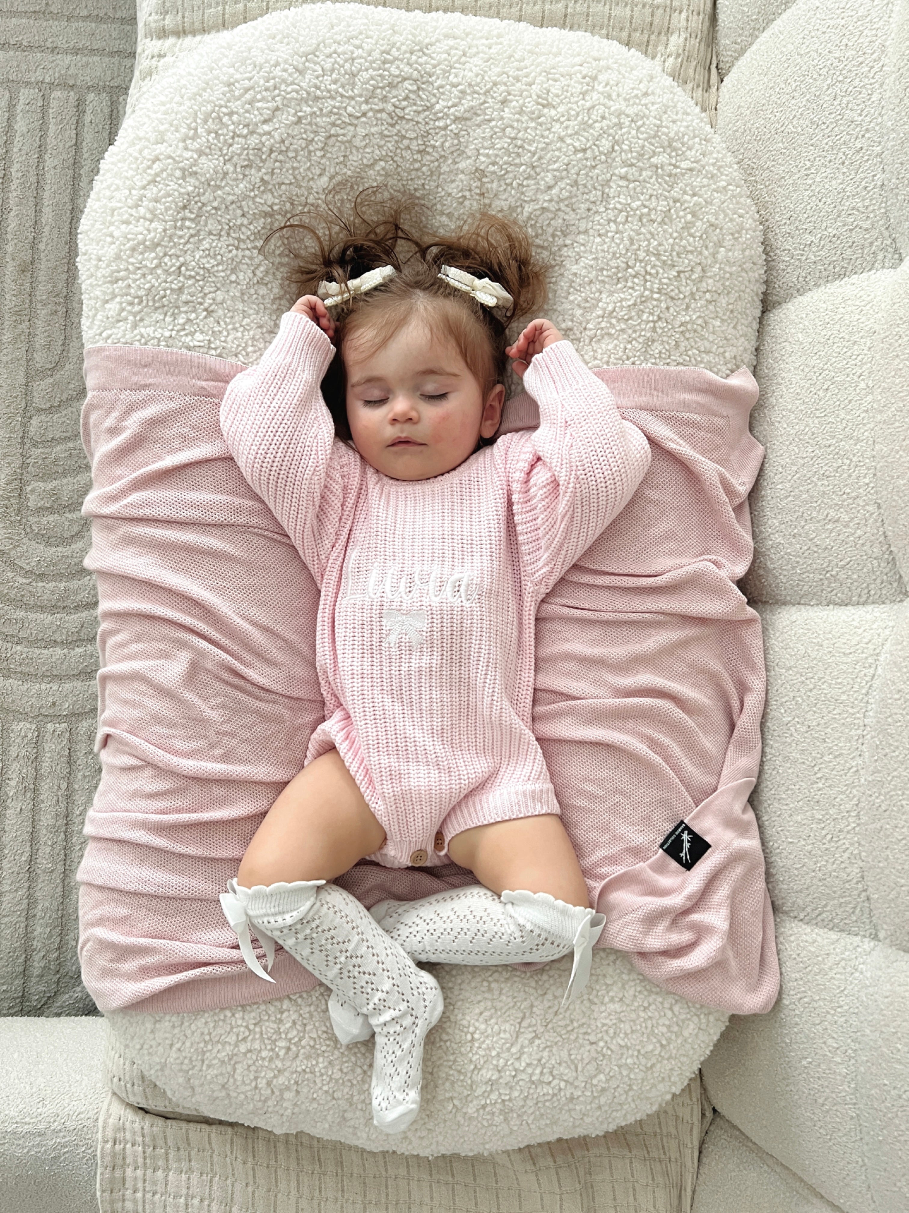 Strick-Strampler | Rosa