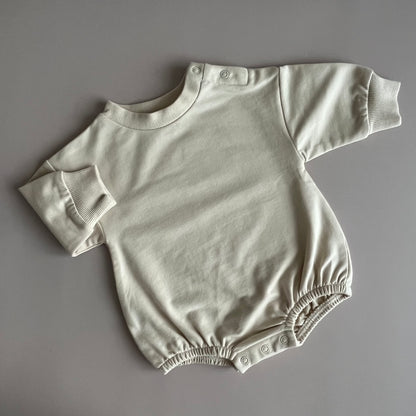 Langarm Strampler | Creme