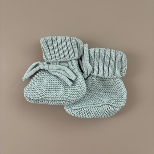 Baby-Strickschühchen | Hellblau