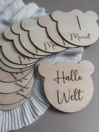 Holzschilder „Bärchen“ – Meilensteine