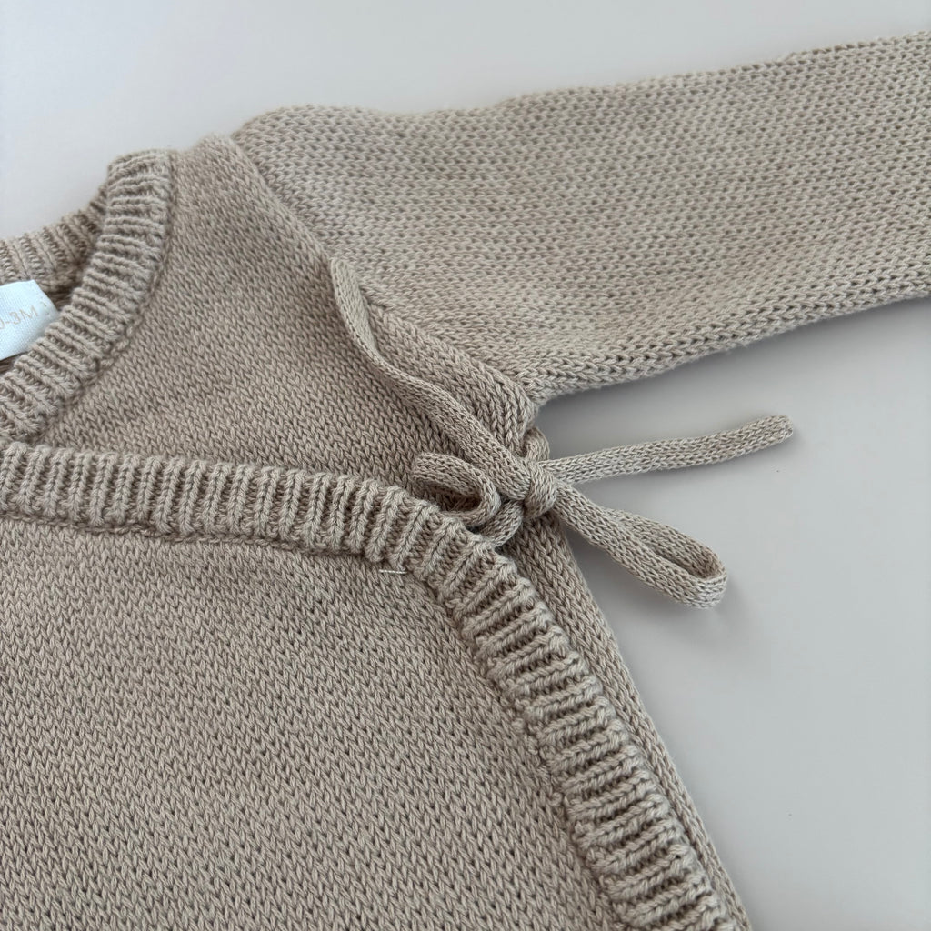 Strick-Wickelbody | Soft Mocha
