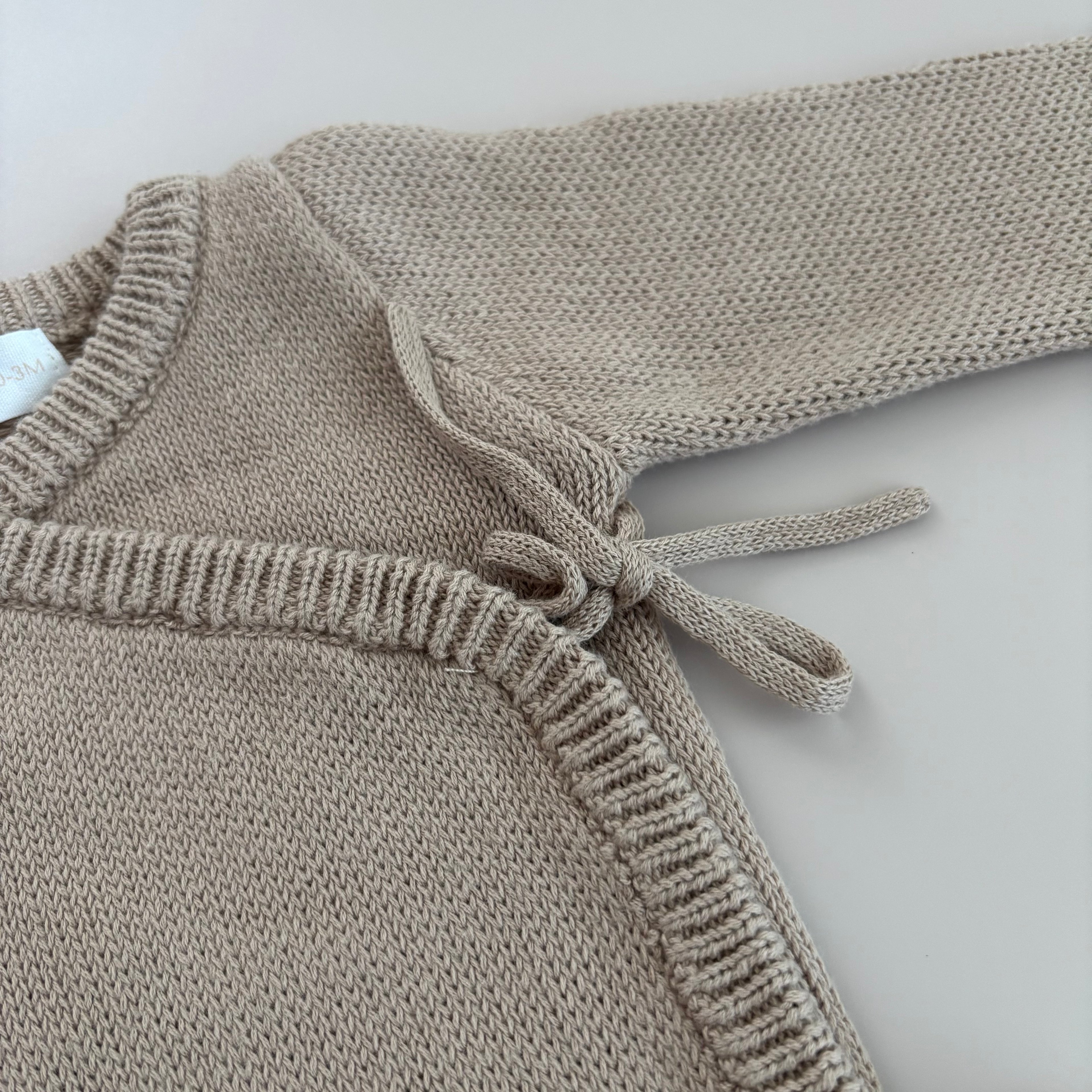 Strick-Wickelbody | Soft Mocha