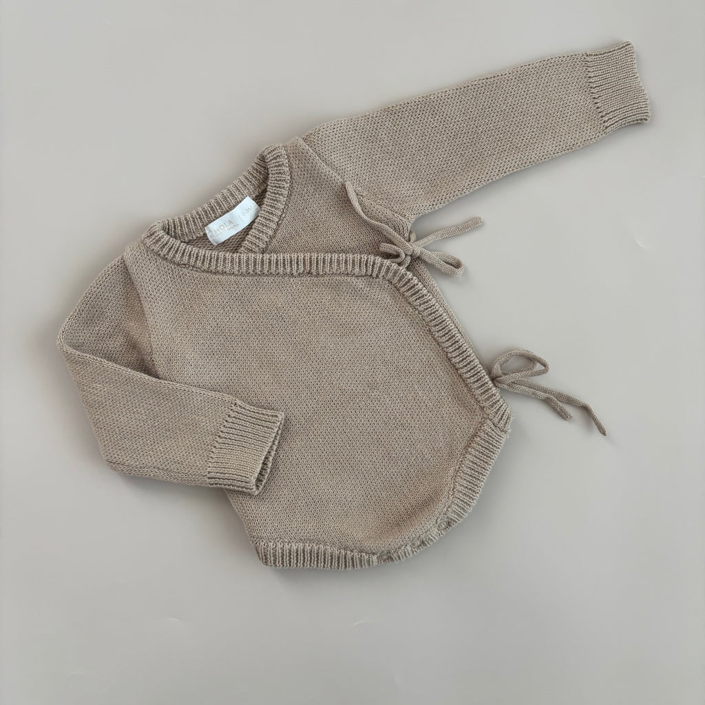 Strick-Wickelbody | Soft Mocha