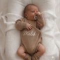Strick-Wickelbody | Soft Mocha