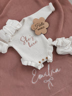 Personalisierte Babydecke mit Namen – Blush | Hola Mini